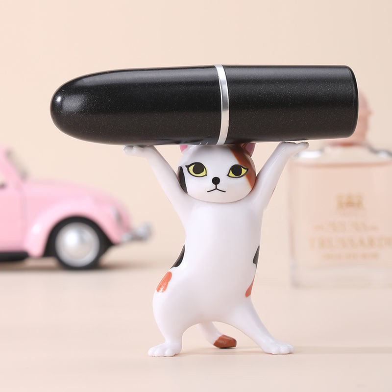 9 Cái / bộ Dễ Thương Quay Hoạt Hình Búp Bê Mèo Đồ Chơi Tai Để Bàn Trang Trí Bánh Trang Trí Đồ Chơi Cho Trẻ Em