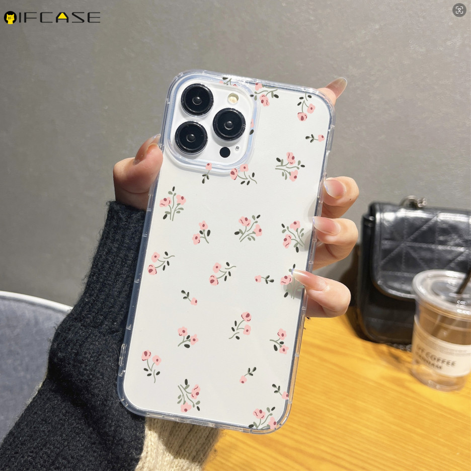 Dành Cho Realme 15 14 Pro Plus 15T 14x Note 70 70T 60 Narzo 80 Lite C75x C73 C71 4G 5G Vỏ Điện Thoại Hoa Hồng Trong Suốt Nghệ Thuật Đơn Giản Dễ Thương Vỏ Mềm