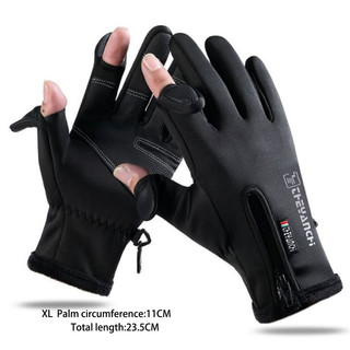Găng Tay Câu Cá Mùa Đông TMOY 2 Ngón Tay Lật Chống Thấm Nước Chống Gió Đi Xe Đạp Câu Cá Găng Tay TCVN