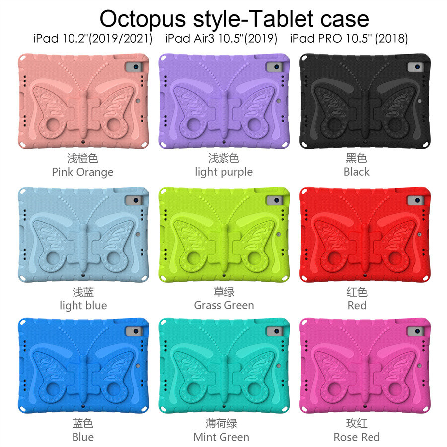 Ốp Lưng Cho iPad 11th (A16) 2025 iPad Air 11 Bảo Vệ EVA foam Stand Trẻ Em An Toàn Trẻ Em Vỏ Chống Sốc Vỏ Dây Đeo