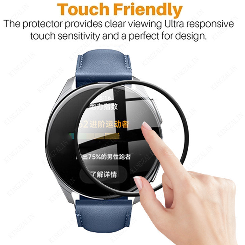 1-3 Chiếc 9D HD Đen Edge Kính Cường Lực Cho Xiaomi Watch S2 42mm 46mm S1 Active Pro S3 Chống Vân Tay Bảo Vệ Màn Hình Cho Xiaomi Mi Poco Watch Lite Watch 2 Pro Màu Thể Thao