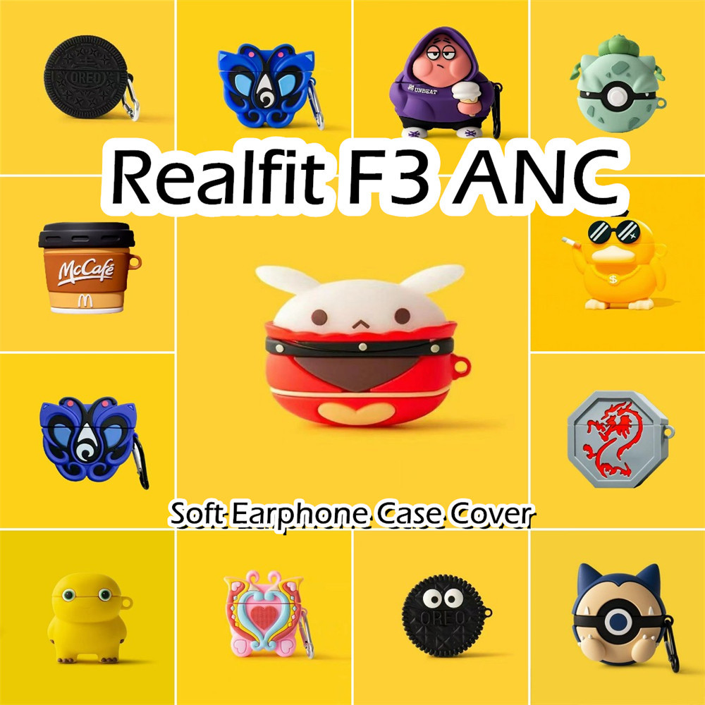 [Ngôi sao tương lai] Dành cho vỏ Realfit F3 ANC Vỏ tai nghe silicon mềm hoạt hình thú vị NO.2