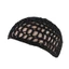 THEGIRL8B Lưới Tóc, Mũ Turban Dây Đeo Có Thể Điều Chỉnh Mũ Tóc Giả Màu Đen, Phụ Kiện Tóc Che Đầu Mũ Chemo Handmade Móc Tóc Ngáy Thường Ngày