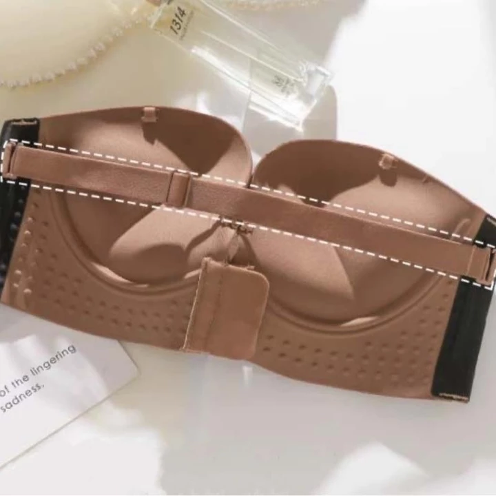 Áo Lót Áo Bra Nữ Visecreet Bra Chất Su Áo Không Dây Cài Trước Nâng Quả Tạo Khu Vé Mút Dày 4CM Che Mỡ