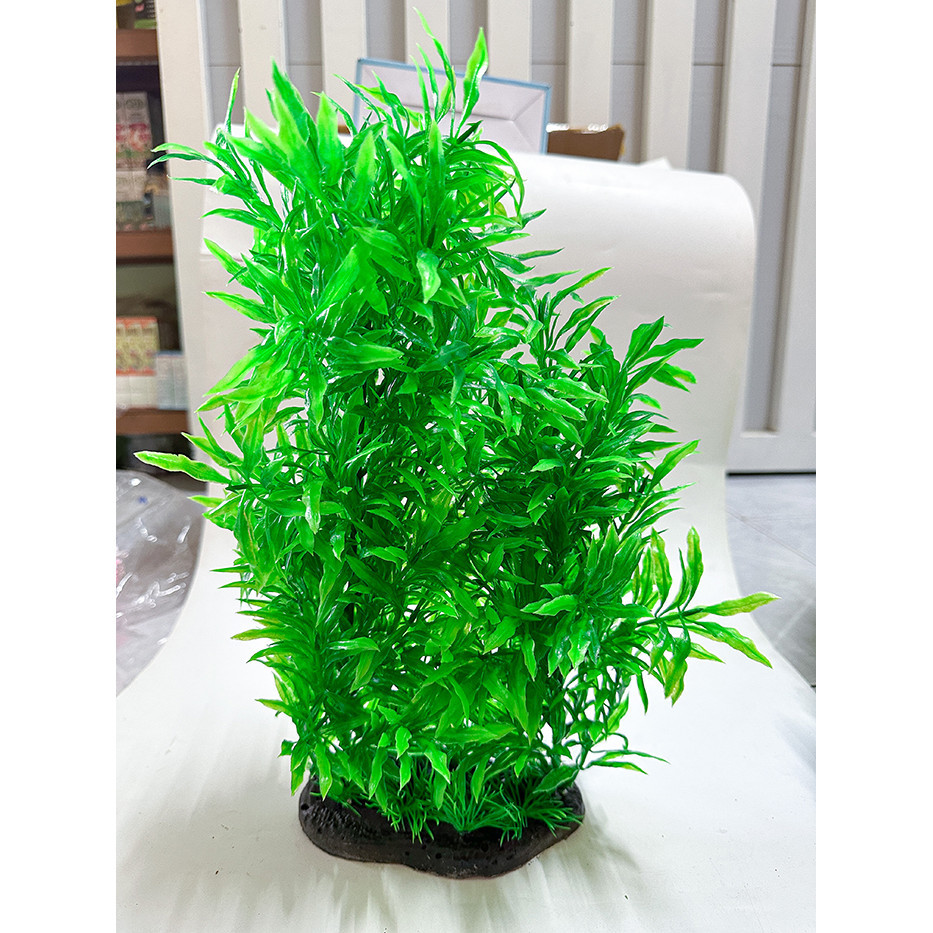 Bụi Rong Giả Đủ Màu Trang Trí Bể Cá Cảnh Cao 34cm (Mẫu Ngẫu Nhiên)