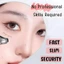 Bộ tem mi dưới AFOF, Tem mi dưới chống nước di động có mực, Nhanh khô Không nhòe Tem lông mi silicon hai đầu