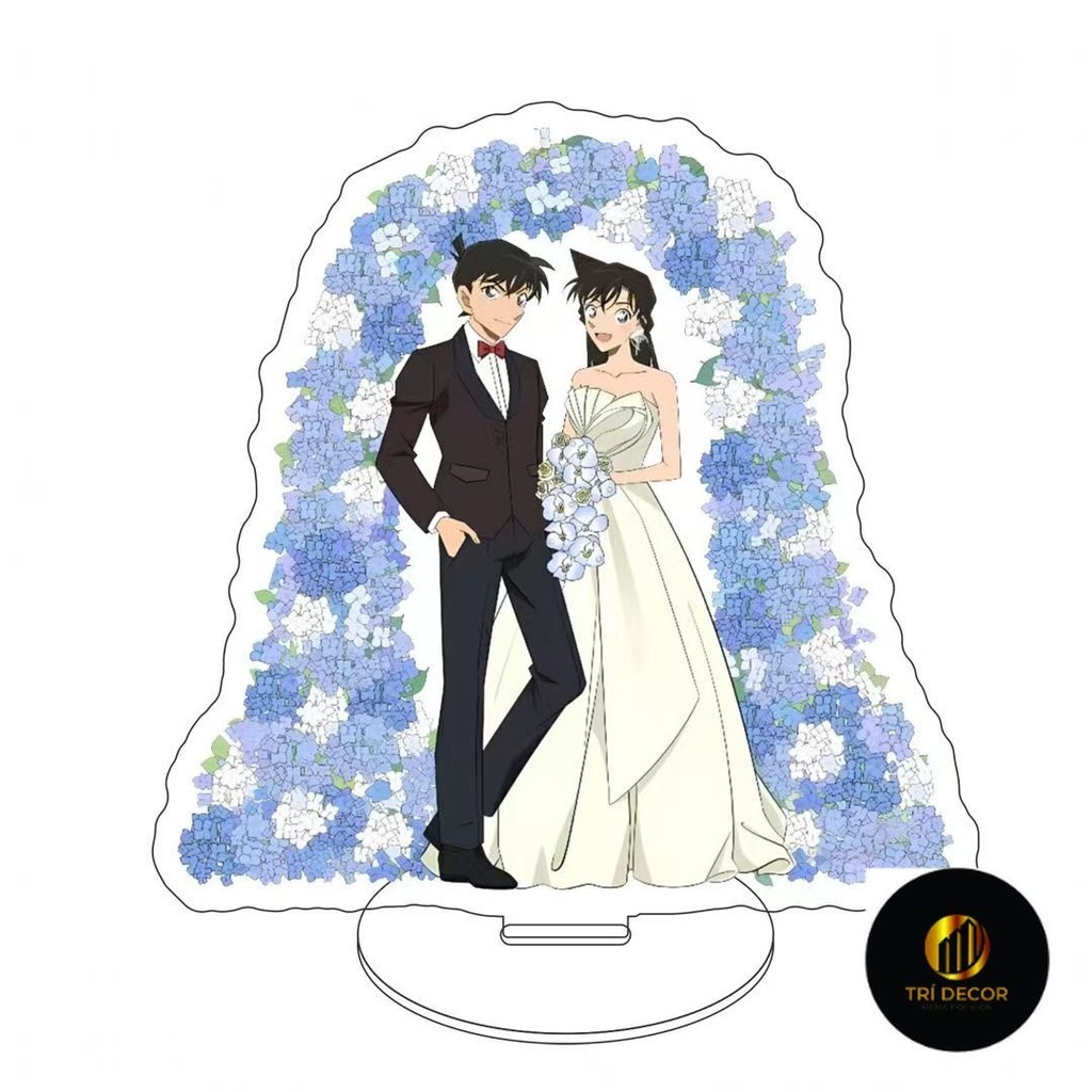 Thám tử Conan ngoại vi Kudo Shinichi và Maori Ran cặp đôi Xinlan kết hôn và dựng phim hoạt hình acrylic hai chiều