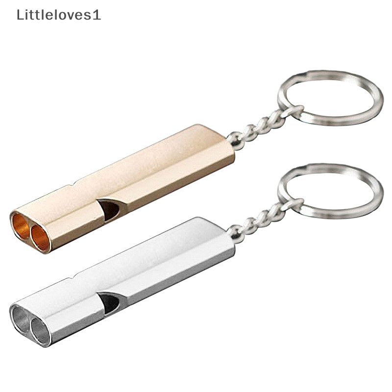 Littleloves1 Còi sinh tồn ngoài trời Hợp kim nhôm Ống đôi tần số kép Âm lượng cao EN