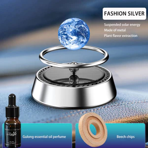 Mars Earth xe năng lượng mặt trời hương liệu làm mát không khí dính tinh dầu tự động với ngôi sao bóng Làm dịu sự sảng khoái