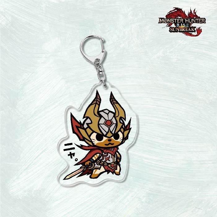 Tốt Nhất Monster Hunter Móc Khóa Anime Móc Khóa Acrylic Dễ Thương Túi Mặt Dây Chuyền Hoạt Hình Bộ Sưu Tập Nhân Vật Kỷ