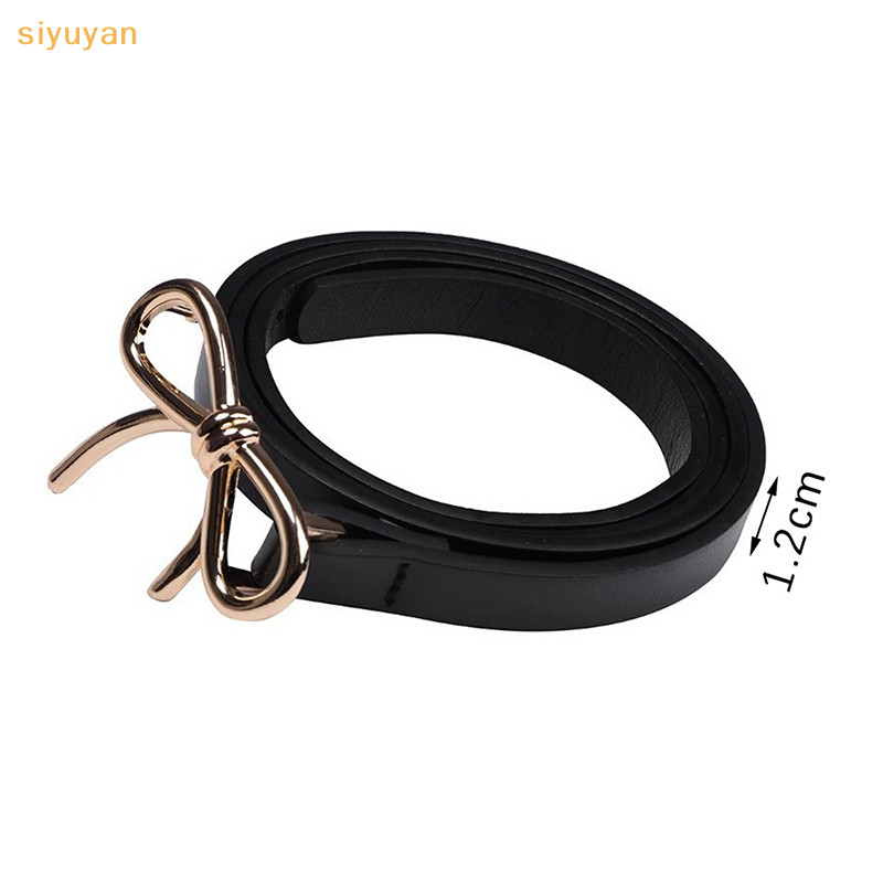 Siyuyan Thời Trang Ngọt Nơ Khóa Nữ Da Mỏng Thắt Lưng Nữ Thiết Kế Dây Thắt Lưng VN