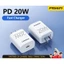 Bộ Củ Sạc nhanh hãng Pisen PD20W và cáp sạc silicon 2m, sạc nhanh cho điện thoại i/Phone