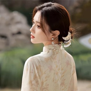 Kẹp tóc hình chữ U ngọc trai thanh lịch dành cho nữ Phụ kiện tóc hiện đại đơn giản