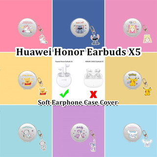 [imamura] Dành cho Vỏ tai nghe Huawei Honor X5 Vỏ tai nghe silicon mềm hoạt hình trong suốt