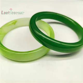 [Lostcorner] Vòng tay ngọc bích xanh đá tự nhiên Real Jadeite dành cho nữ Quà tặng bạn gái [Mới]
