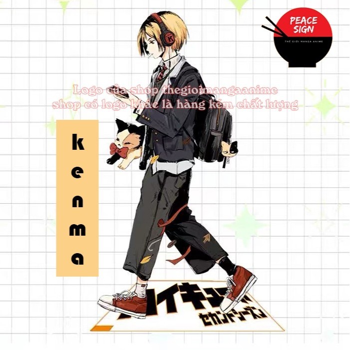 Mô hình HAIKYUU!! ver ĐI standee Vua bóng chuyền tượng acrylic anime mica chibi trang trí trưng bày
