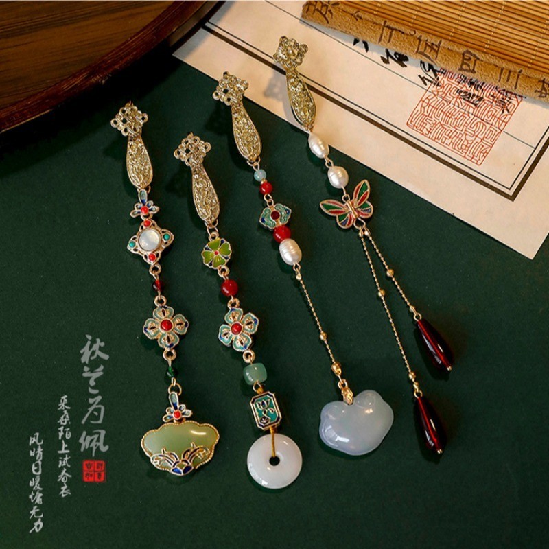 Mới Phong Cách Trung Quốc Sang Trọng Mặt Dây Chuyền Cảm Giác Cao Cấp Ruyi Mặt Dây Chuyền Phụ Kiện Nữ