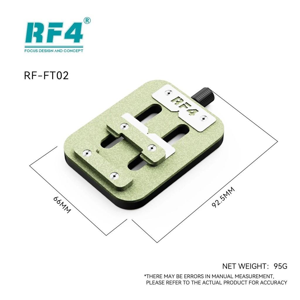 Rf4 RF-FT02 Đa Năng PCB Chip Fixture Mini Chính Xác Mainboard IC Chip Giá Đỡ Có Thể Điều Chỉnh Kẹp IC Chip BGA Hàn Cố Định