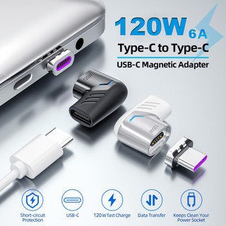 Elough 120W Magnetic Adapter Fast Charging USB Type C to Type C Connector
