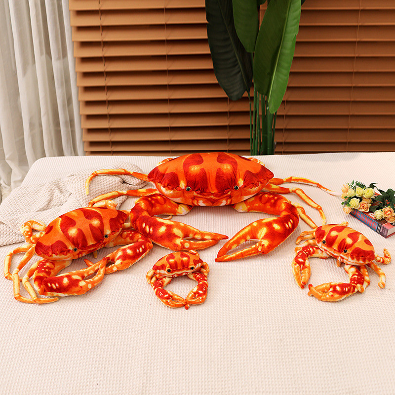 Rytanda Cua Dễ Thương Sang Trọng Đồ Chơi Cua Búp Bê Động Vật Biển Dễ Thương Gối Cua Lớn Búp Bê Động Vật Mềm Gối Cho Trẻ Em Quà Tặng Sinh Nhật Trang Trí Văn Phòng