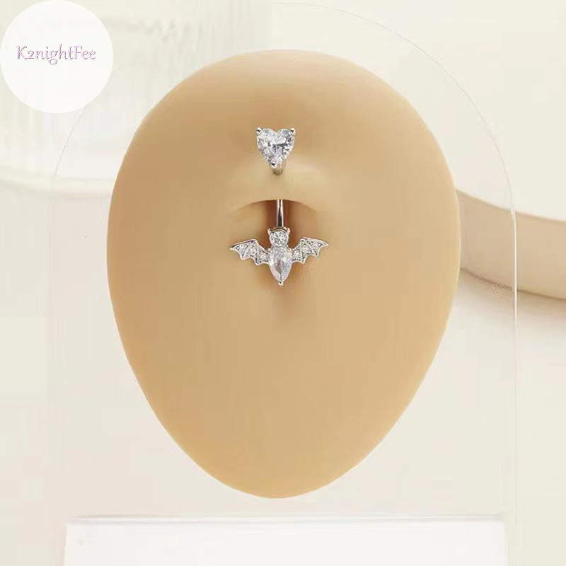 K2nightfee Tinh Tế Bụng Nút Nhẫn Trái Tim Bụng Rốn Cong Barbell Nhẫn Rốn Cho Nữ Thời Trang Bé Gái Trang Sức Cơ Thể Gợi Cảm VN