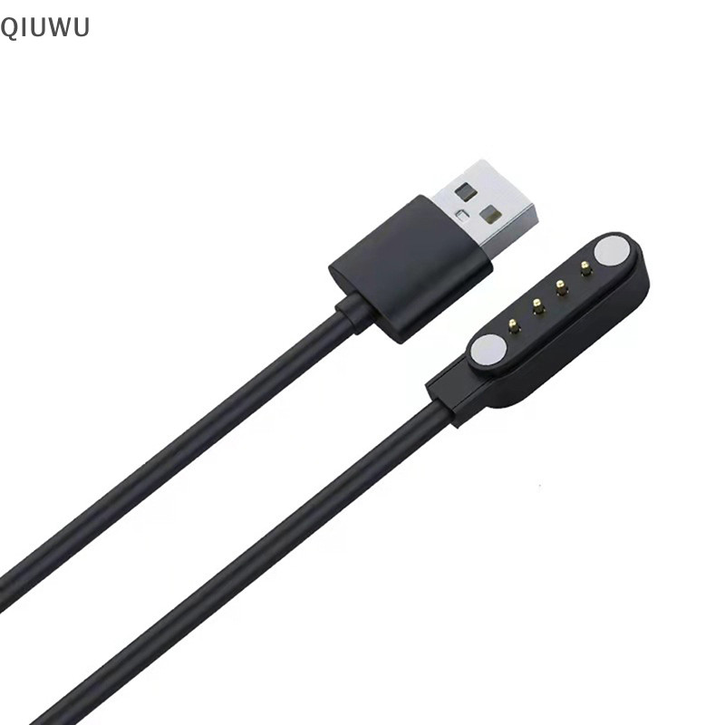 Dây sạc QIUWU cáp USB từ tính 2/4 chân cho đồng hồ thông minh, đầu 7.62mm 2.54mm 4mm