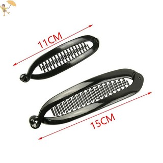 [Gou] Móng Vuốt Tóc Hình Cá Thời Trang Màu Trơn Đơn Giản Chuối Kẹp Tóc Dành Cho Nữ Bé Gái Sóng Lược Kẹp Tóc Kẹp Bím Kẹp VN