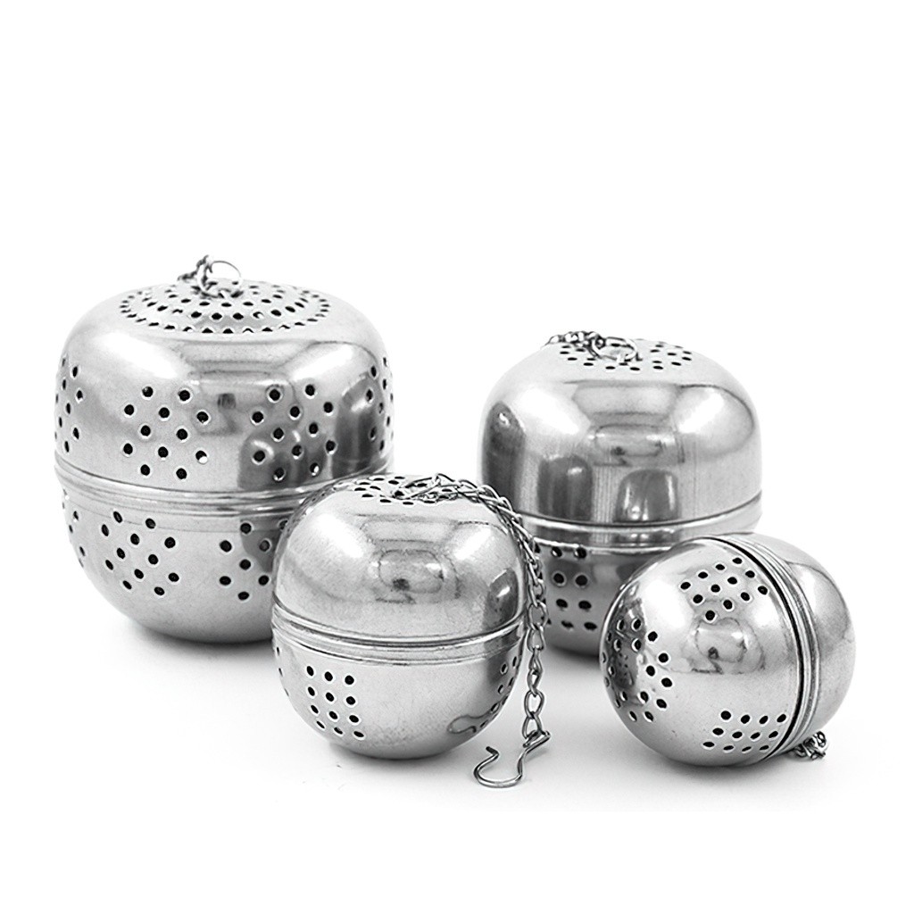 Quả Cầu Inox Pha Hãm Uống Trà - Lọc Gia Vị Nấu Ăn Đa Năng