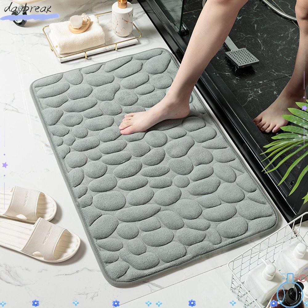 Thảm chùi chân DAYBREAK Thảm phòng tắm Bồn tắm Hấp thụ nước Đá cuội dập nổi