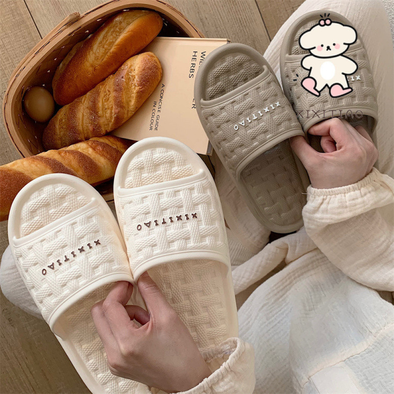Xixitiao Dép Nam Nữ Sáng Tạo Cặp Đôi Nhà Đế Mềm