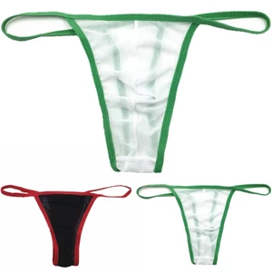 Quần lót G-string nam xuyên thấu, gợi cảm, kiểu Jockstraps, phù hợp bơi lội