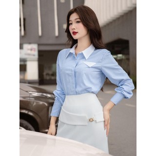 Chân váy dáng dài phối đai trễ LV163