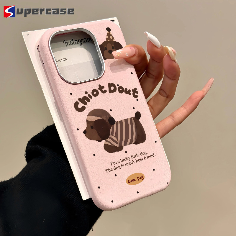 Ốp Điện Thoại Dachshund in Nightcap Dễ Thương Cho Xiaomi Poco X8 F8 Ultra M8 M7 Plus X7 Pro Max F7 Ultra F6 M4 Pro 5G 4G Vỏ Da PU Mềm Thời Trang Chống Sốc