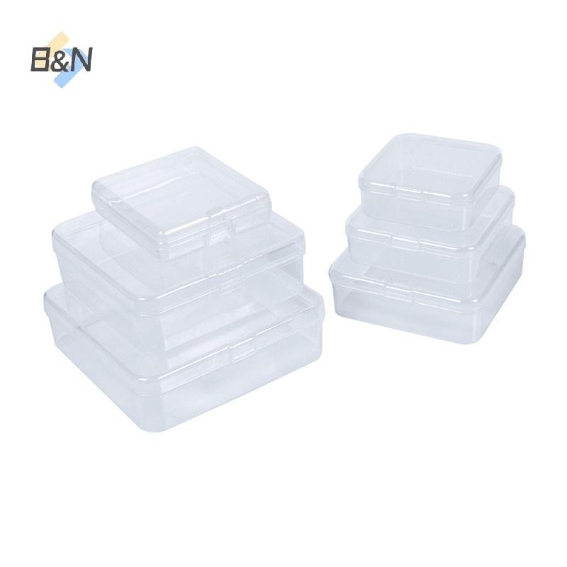 B & N Mới Trong Suốt Nhựa Hộp Bảo Quản Photocards Hộp Bảo Quản Thẻ Nhỏ Để Bàn Tổ Chức Hộp Phân Loại Văn Phòng Phẩm.