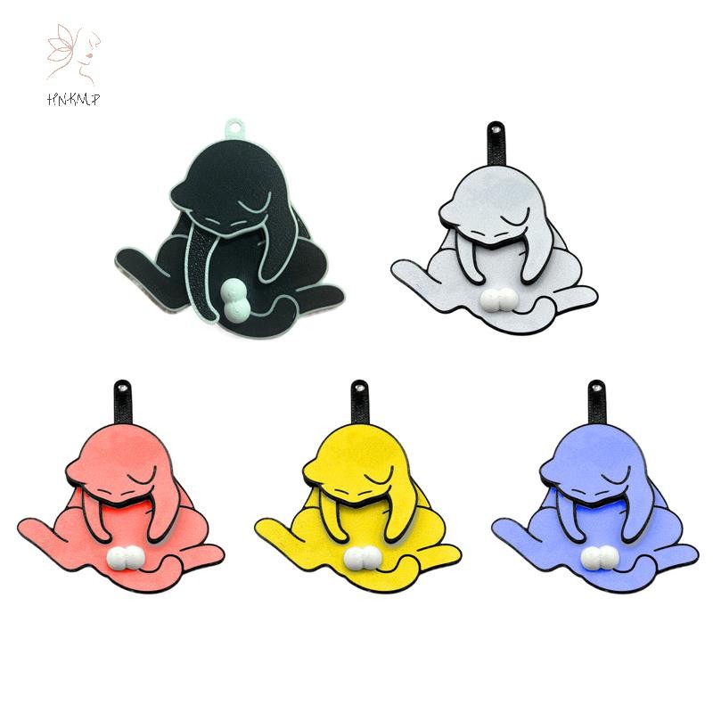 HNKMP Sáng Tạo Kéo Chơi Trứng Móc Khóa Mặt Dây Chuyền Dễ Thương Và Ngộ nghĩnh Xoay Túi Acrylic Mặt Dây Chuyền Dành Cho Nữ Móc Khóa Ví Túi Phụ Kiện.