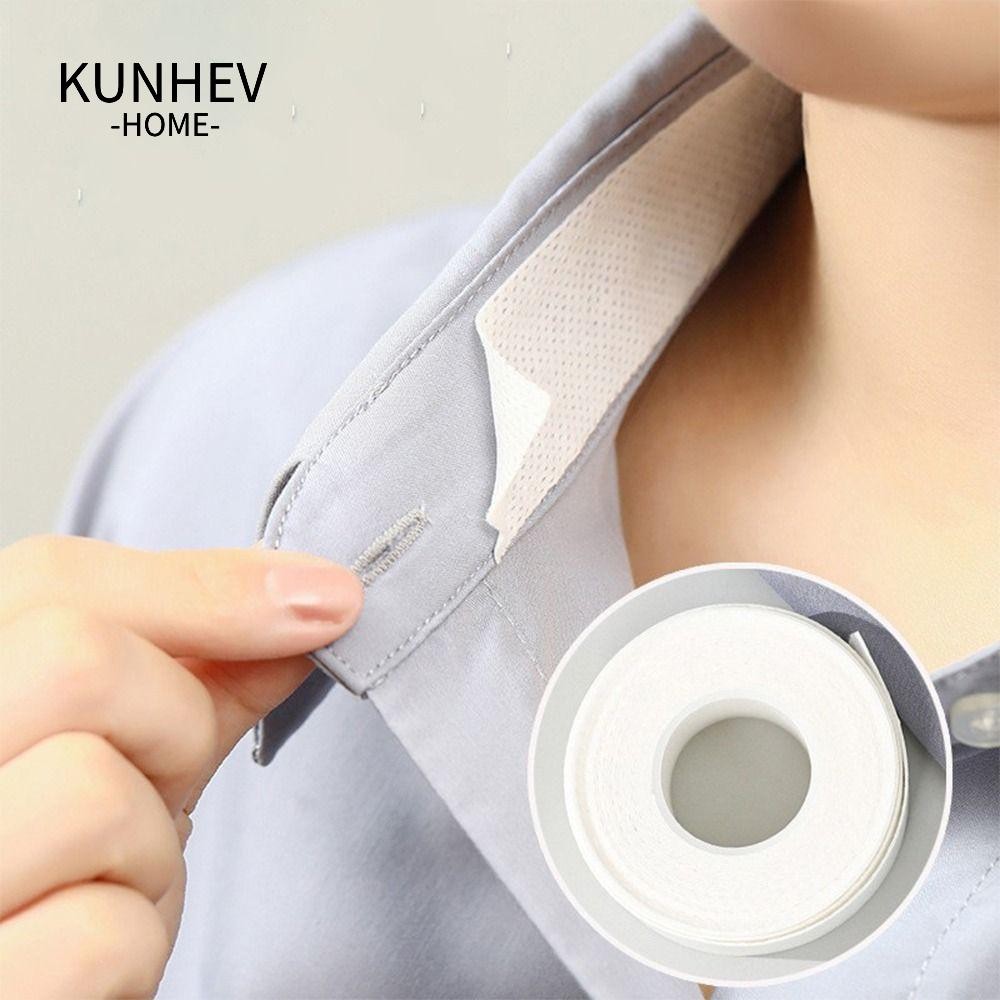 Nhãn dán cổ áo thun KUNHEV, Nhãn dán thấm mồ hôi khử mùi vô hình, Dải thấm mồ hôi Unisex Dải thấm mồ hôi tự dính Miếng đệm mồ dùng một lần mùa hè