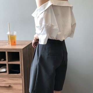 Áo Sơ Mi Size Lớn Nữ Áo Sơ Mi Trắng Nữ Thời Trang Phong Cách Phương Tây 2025 Mùa Hè Một Vai Sling Quần Áo Gợi Cảm Ngoài Vai Áo Máy Nhỏ Cao Cấp Kích Thước Vừa Lớn Nữ Cổ Chữ v Áo Nữ