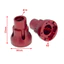 Bộ chuyển đổi lục giác kim loại (+ 5mm) Ống lót trục sau cho xe tải quái vật Losi LMT 1 / 8 RC Phụ kiện nâng cấp tự động