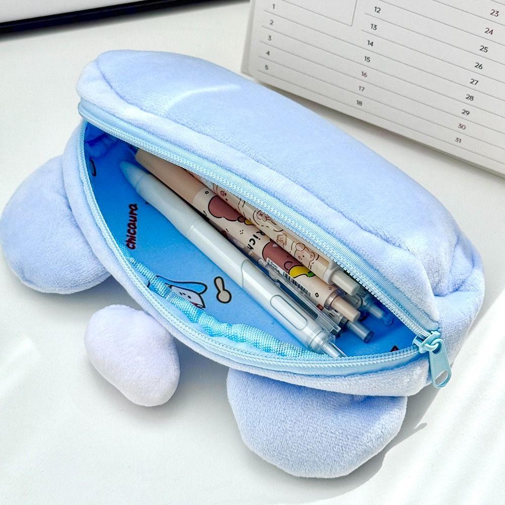 Bút chì HIGHVIEWLS, Túi đựng bút Mouce dung tích lớn, Thiết kế dây kéo hoạt hình Hộp đựng bút sang trọng di động dành cho học sinh