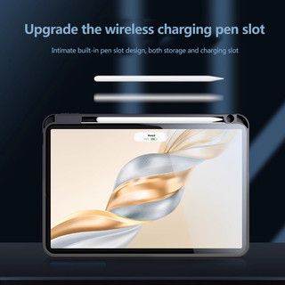 360 ° Xoay Trong Suốt Acrylic Dành Cho Honor Pad X9a 2025 ELN2-W09 11.5inch X9 Pro V9 X9 11 11.5 MatePad SE 11 2024 Bao Da Bảo Vệ Có Khe Cắm Bút
