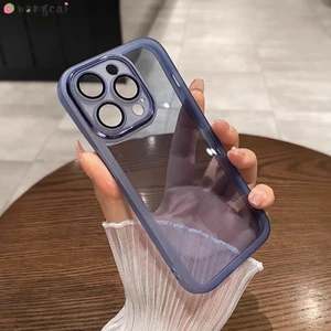 Có Phim Ống Kính Cho OPPO Reno 8 Pro Plus 8T 8Z 7 5 Pro Lite 7Z 6 5K 5F 4 SE 3 2Z 2F 4G 5G Vỏ Điện Thoại Doanh Nghiệp Đơn Giản Trong Suốt Đen Trắng Trong Suốt Vỏ Mềm Ốp Lưng