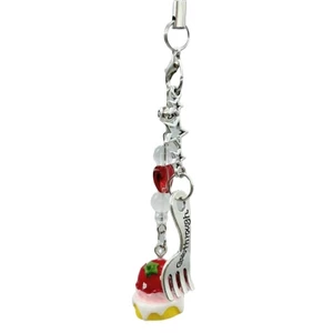Mya Ngọt Ngào Nhỏ Món Tráng Miệng Nĩa Mặt Dây Đeo Điện Thoại Túi Charm Móc Khóa Trang Trí