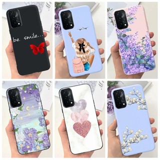 Dành Cho OPPO A74 A95 4G Ốp Lưng CHP2219 CPH2365 Vỏ Mềm Mới Phong Cách Hoa Chống Sốc Ốp Lưng Cho OPPOA74 Reno 6 Lite