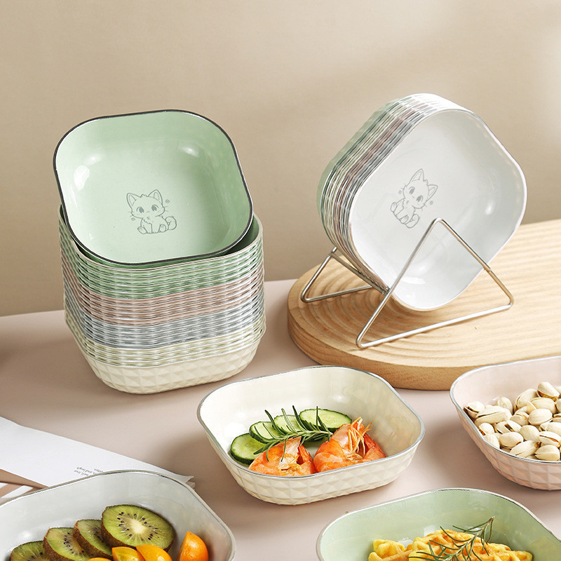 2 Chiếc Hoạt Hình Cấp Thực Phẩm Dim Sum Đĩa Đĩa Đĩa Món Ăn Nhỏ Khay Bánh Món Ăn Lạnh Món Ăn Trái Cây Xương Đĩa Món Tráng Miệng Đĩa Ăn Nhẹ Đĩa Kẹo Đĩa Nước Sốt Món Ăn Gia Vị Đĩa Nước Tương Đĩa