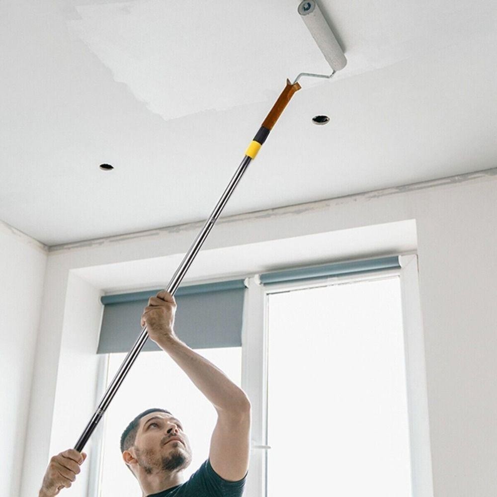 Gậy mở rộng NEAVERLER, Cực nối dài con lăn bằng thép không gỉ có thể tháo rời, Dụng cụ làm sạch đa chức năng có thể thu vào tiện lợi Cực mở rộng sơn