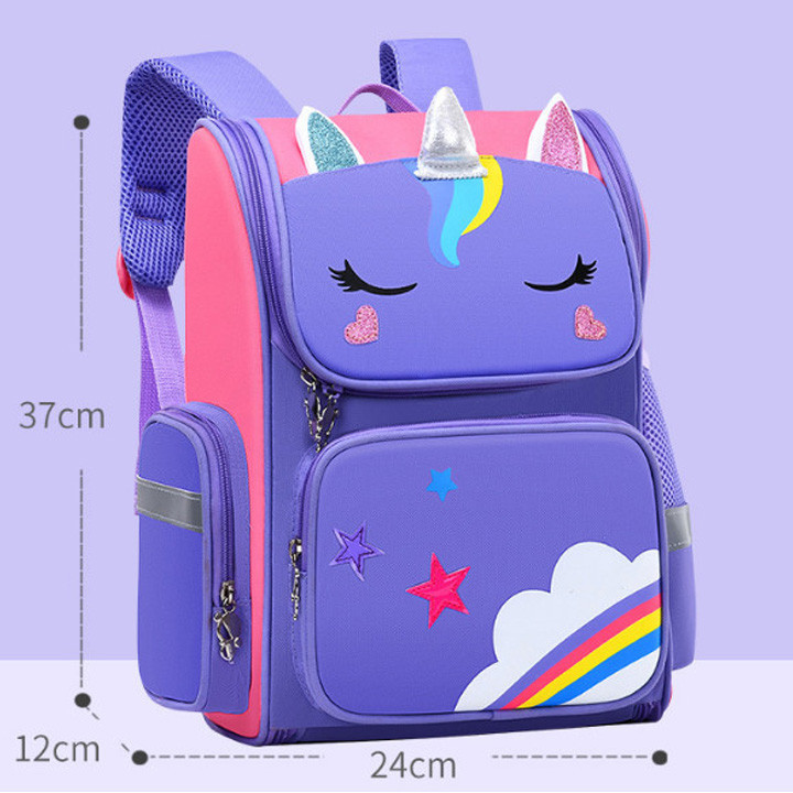 Balo cho bé đi học chống gù lưng hình ngựa pony siêu cute chống thắm nước tiện ích GSR [DEAL SỐC]