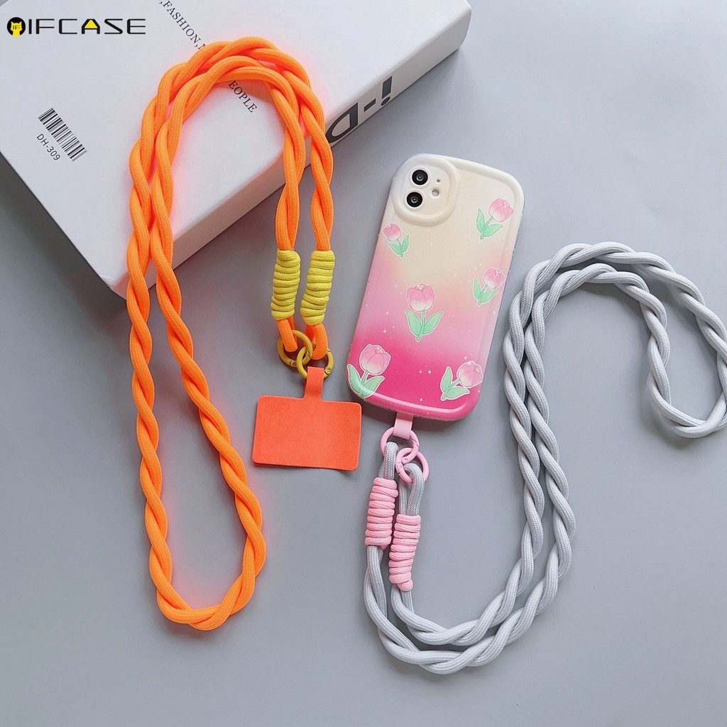 Dây đeo cổ đa năng nylon nhiều màu cho điện thoại và thẻ ID