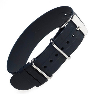 Dây đeo đồng hồ silicon NATO 20mm 22mm Dây đeo đồng hồ cao su 18mm Vòng một mảnh quấn quanh vòng tay nam nữ thể thao Đai chống thấm nước