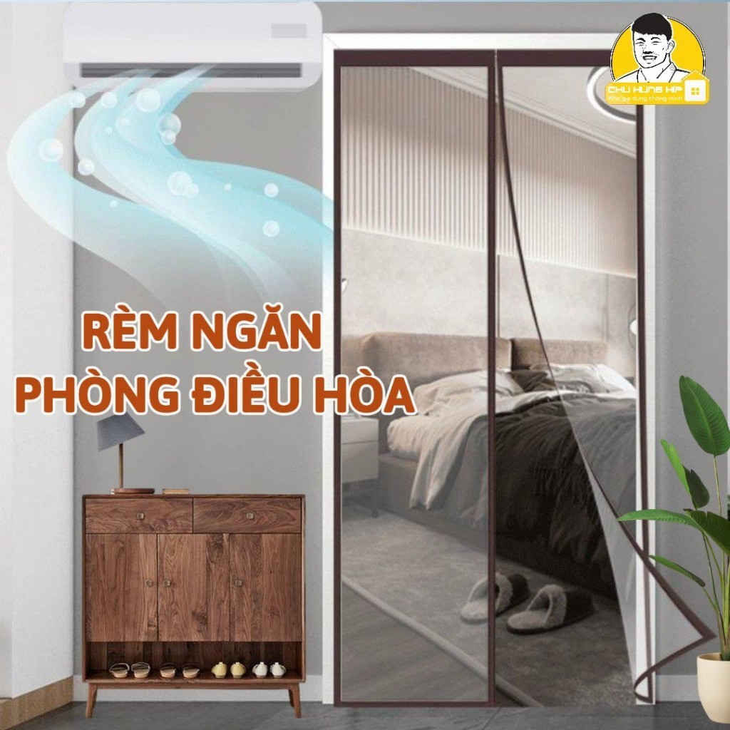[HCM] Rèm Cửa Ngăn Lạnh Điều Hòa Nam Châm tự dính - Rèm cửa phòng cách ...