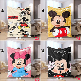 Chuột Mickey Flannel Chăn Một Mặt In Flannel Chăn Điều Hòa Không Khí Chăn Văn Phòng Ngủ Chăn Quà Tặng Thiết Thực Cho Gia Đình